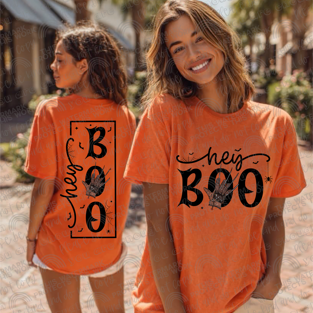 Hey Boo Fred BACK ONLY (SM) DTF transfer