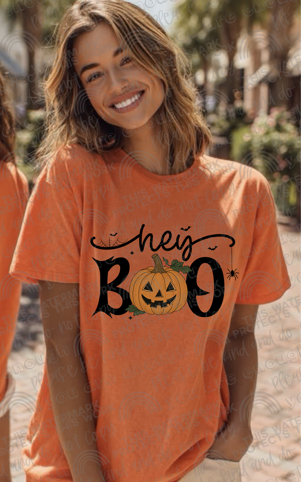Hey boo pumpkin (SM) DTF transfer