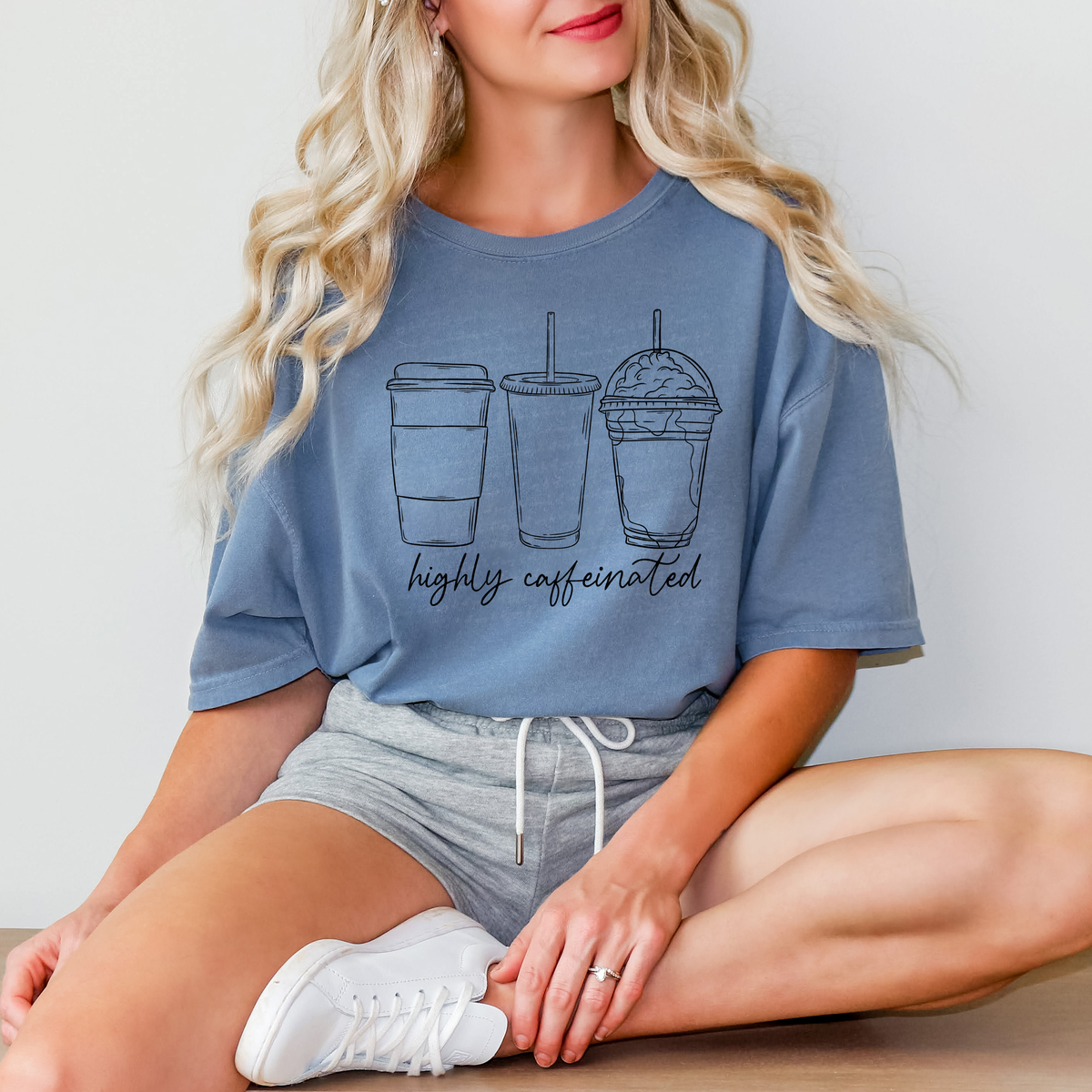 Highly Caffeinated Cups 114719 DTF transfer