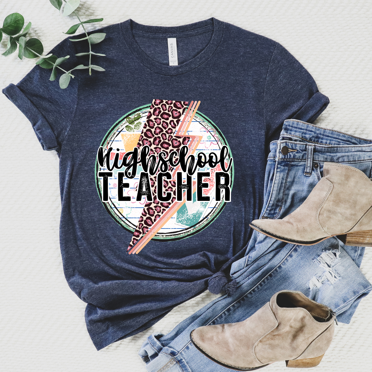 High school teacher lightning bolt 2658 DTF TRANSFER