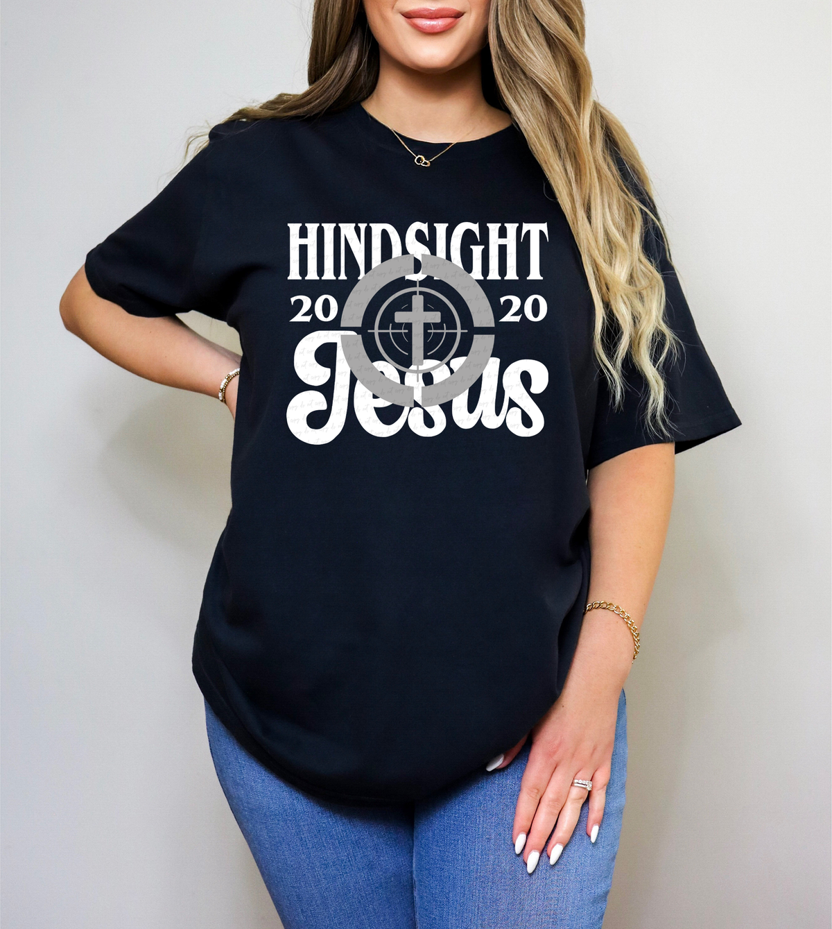 Hindsight Jesus WHITE 117398 DTF TRANSFER