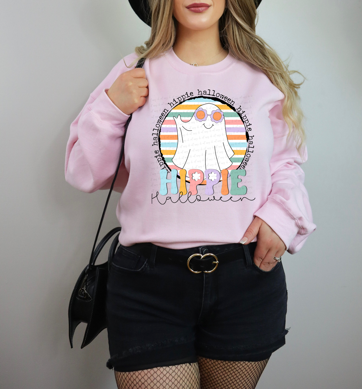 Hippie Halloween Retro Ghost 114784 DTF transfer