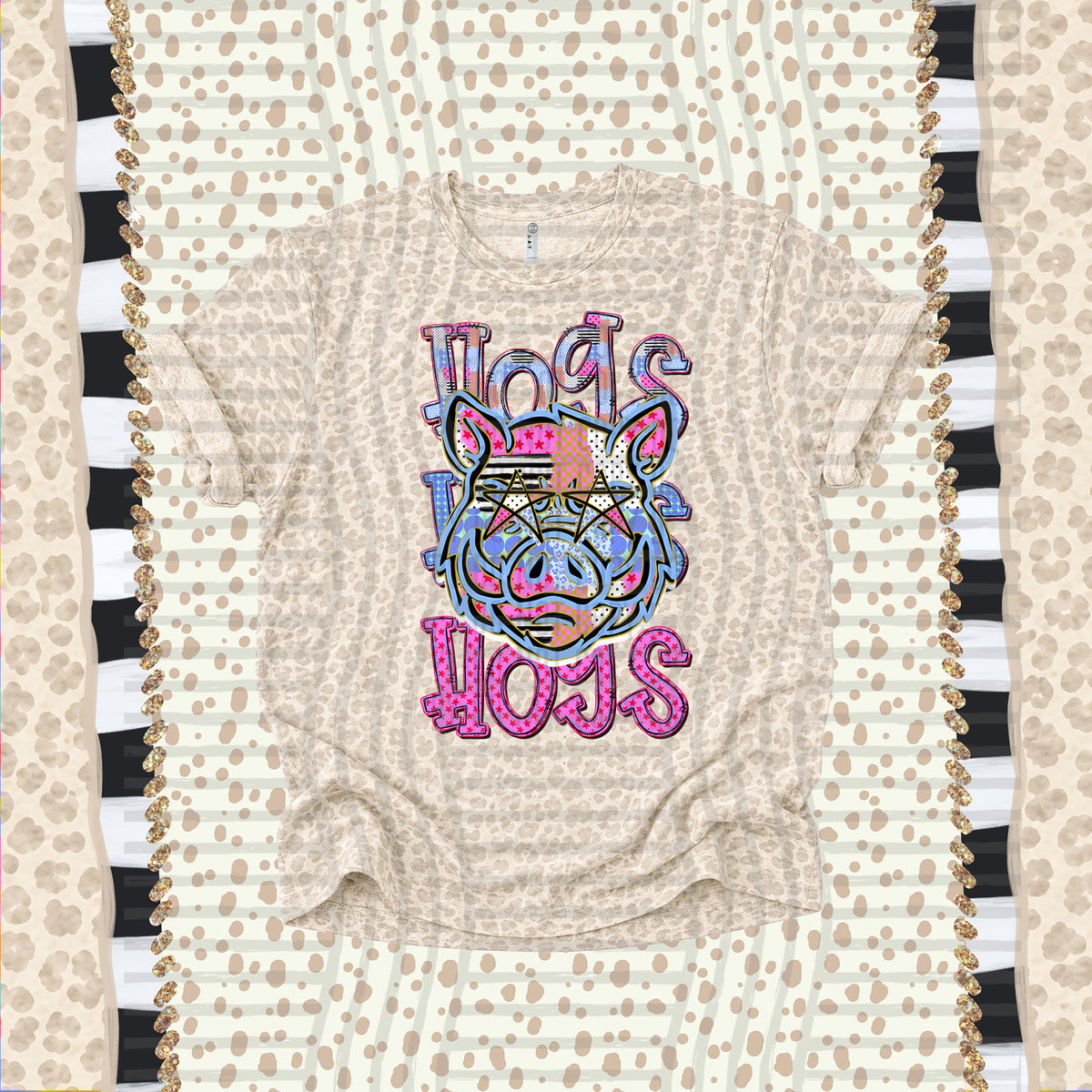 Hogs-Dolly Doodle Print (Caplinger) DTF Transfer