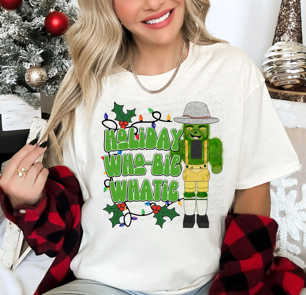 Holiday Who-bie Whatie Nutcracker Green Guy Font 114996 DTF transfer