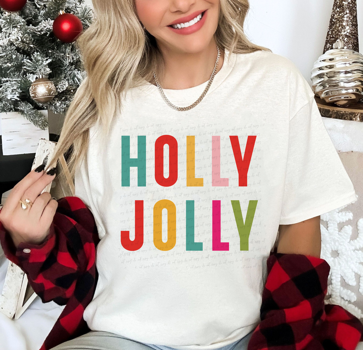 Holly Jolly Colorful Font 115027 DTF Transfer
