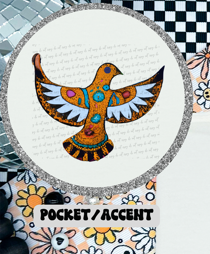 Holy Spirit Floral (Pocket Print) 76875 DTF Transfer