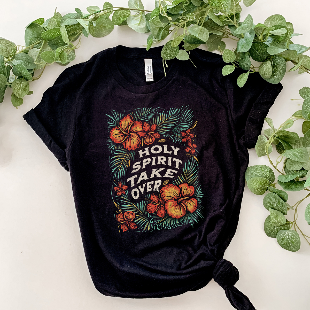 Holy Spirit Take Over Hibiscus 76880 DTF Transfer