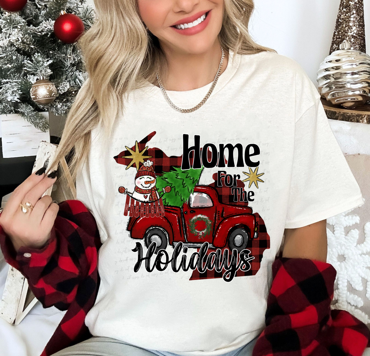 Home For The Holidays MI 115166 DTF Transfer