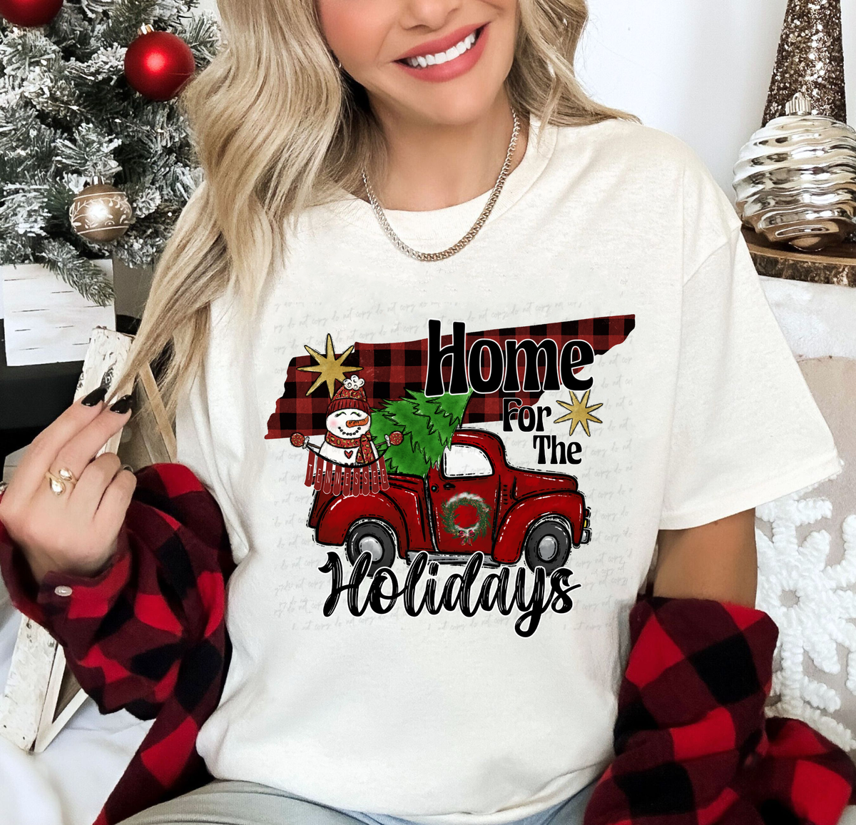 Home For The Holidays Tennessee 115176 DTF Transfer