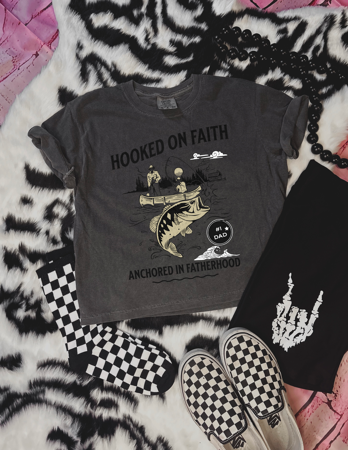 Hooked On Faith Anchored In Fatherhood 110047 DTF transfer