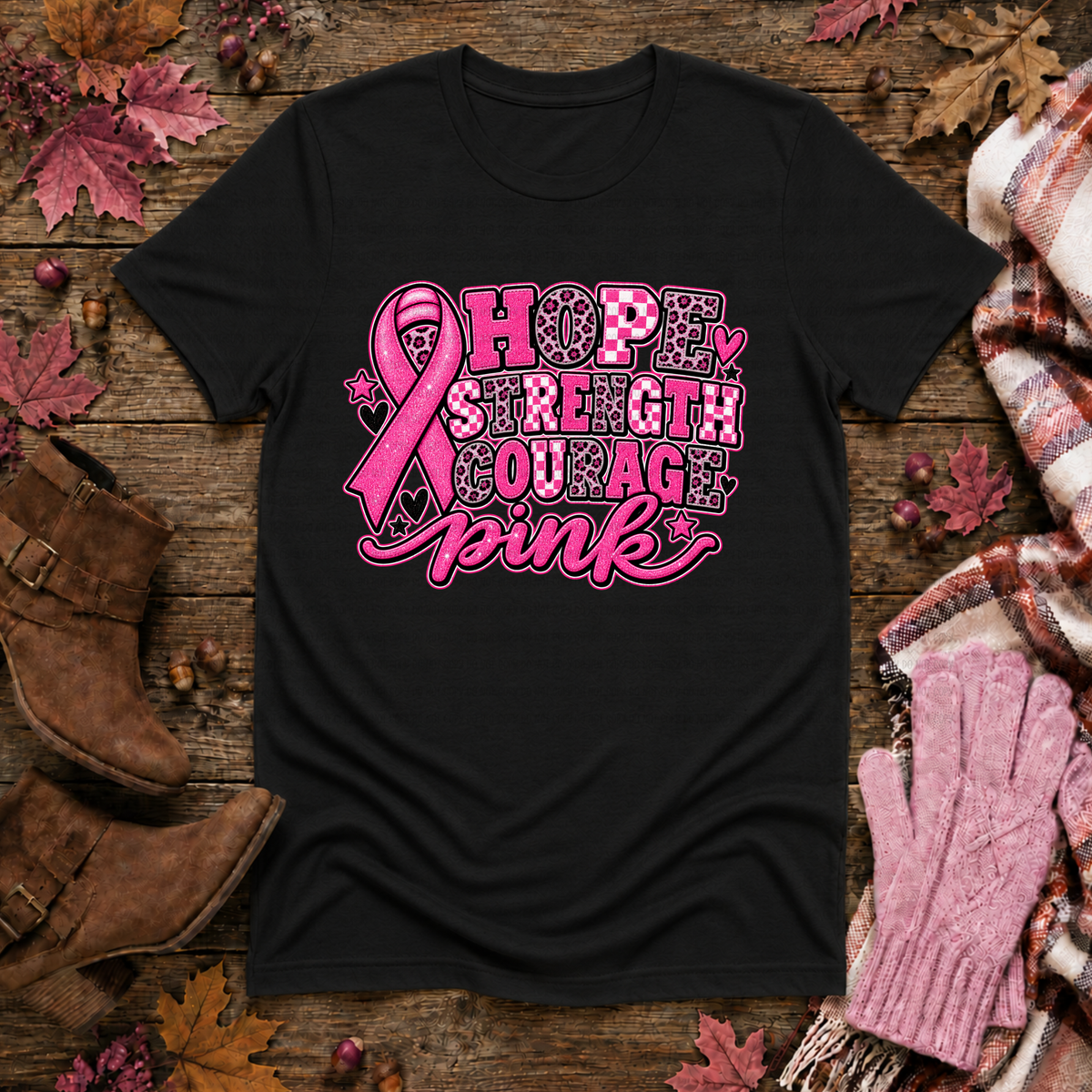 Hope, Strength, courage (Revel) DTF transfer