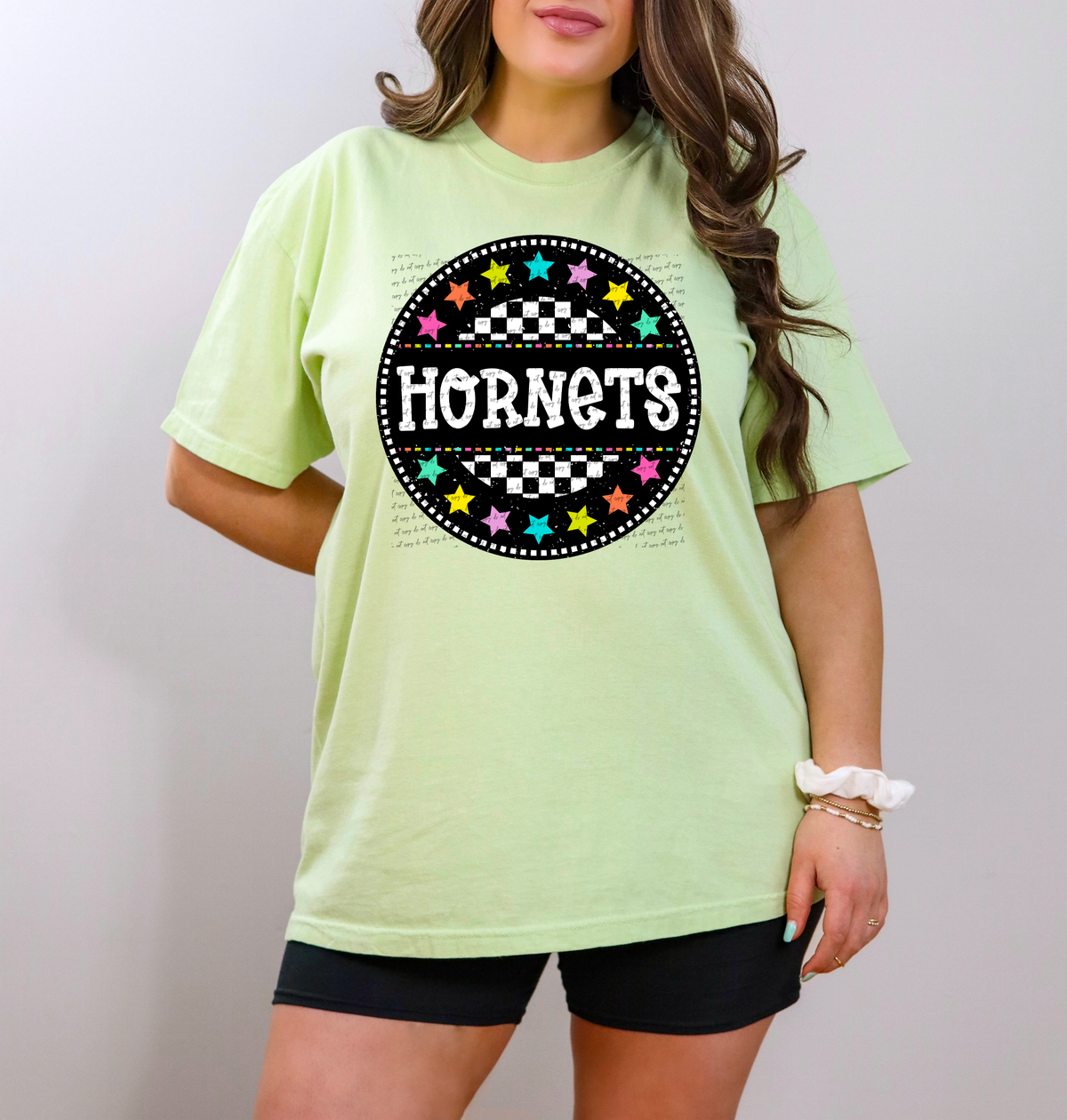 Hornets Checkered Stars 42035 DTF transfer