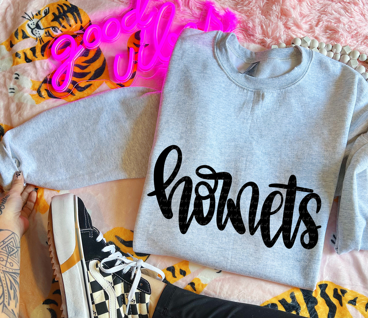 Hornets Hand Lettered 54073 DTF transfer