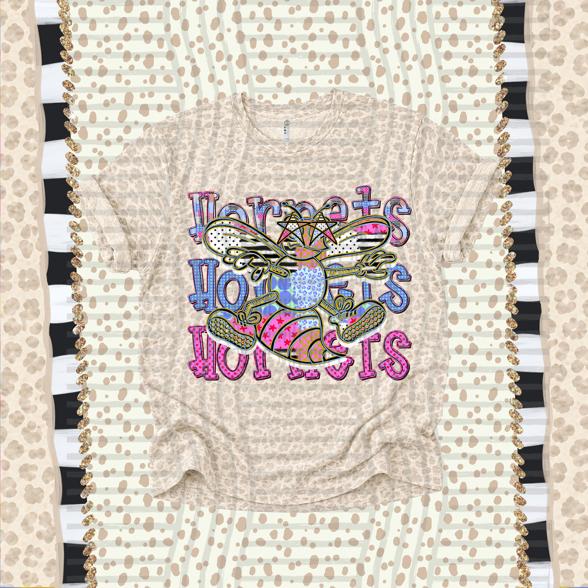 Hornets-Dolly Doodle Print (Caplinger) DTF Transfer