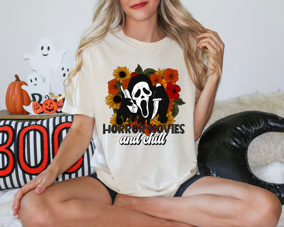 Horror Movies and Chill GF 114625 DTF transfer