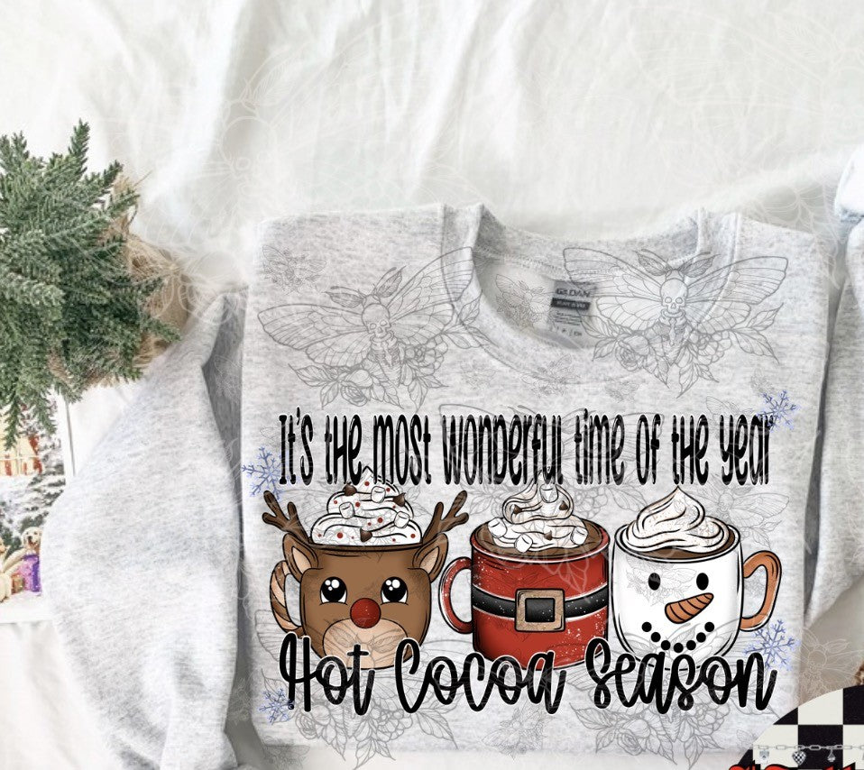 Hot cocoa season mugs DTF Transfer
