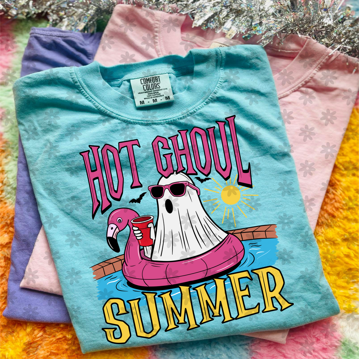 Hot ghoul summer ghost in float (Dyed) DTF Transfer