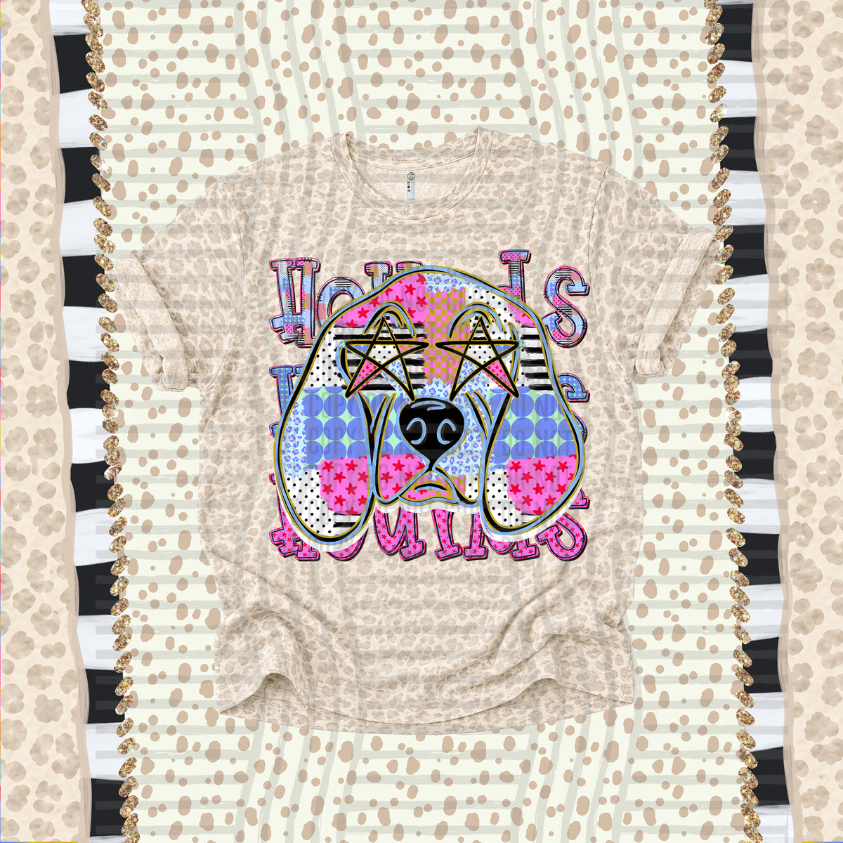 Hounds-Dolly Doodle Print (Caplinger) DTF Transfer