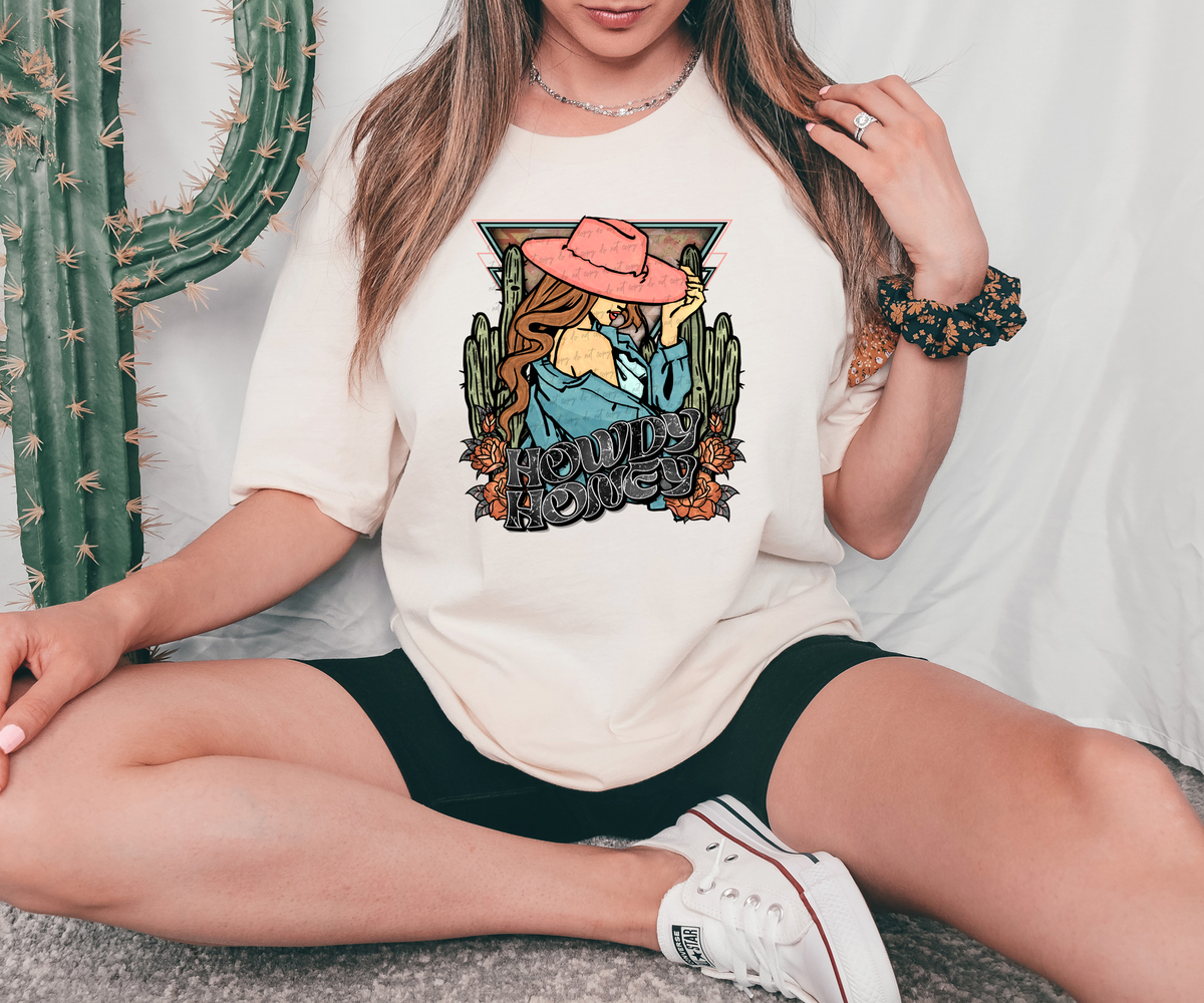 Howdy Honey Cactuses 46702 DTF transfer