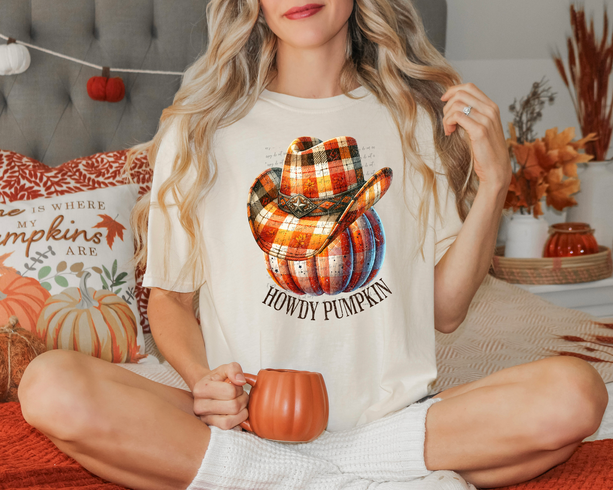Howdy Pumpkin 51611 DTF transfer