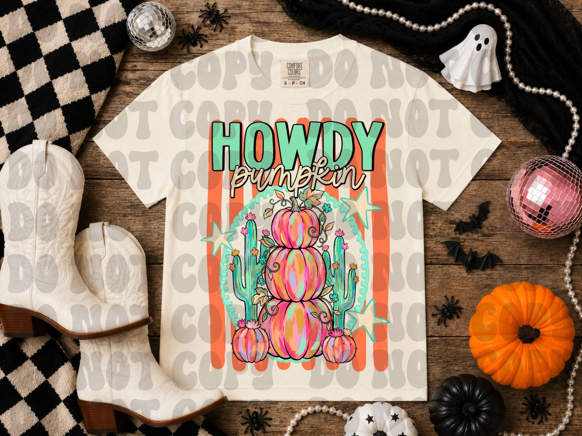 Howdy pumpkin (DD) DTF Transfer