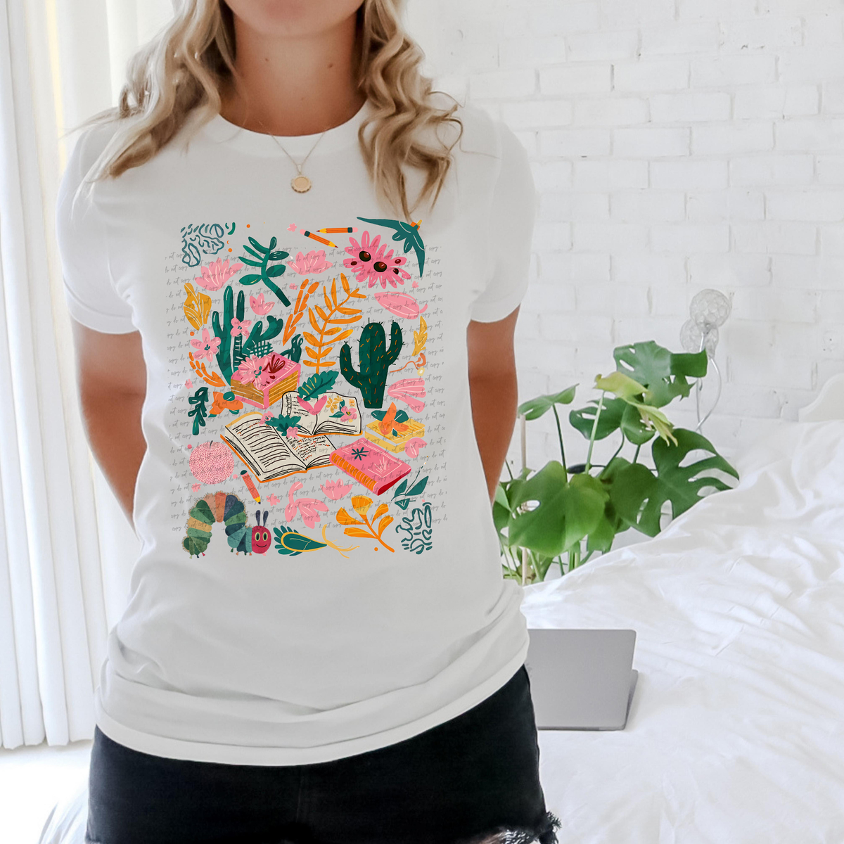 Hungry Caterpillar Boho Teacher 81326 DTF Transfer