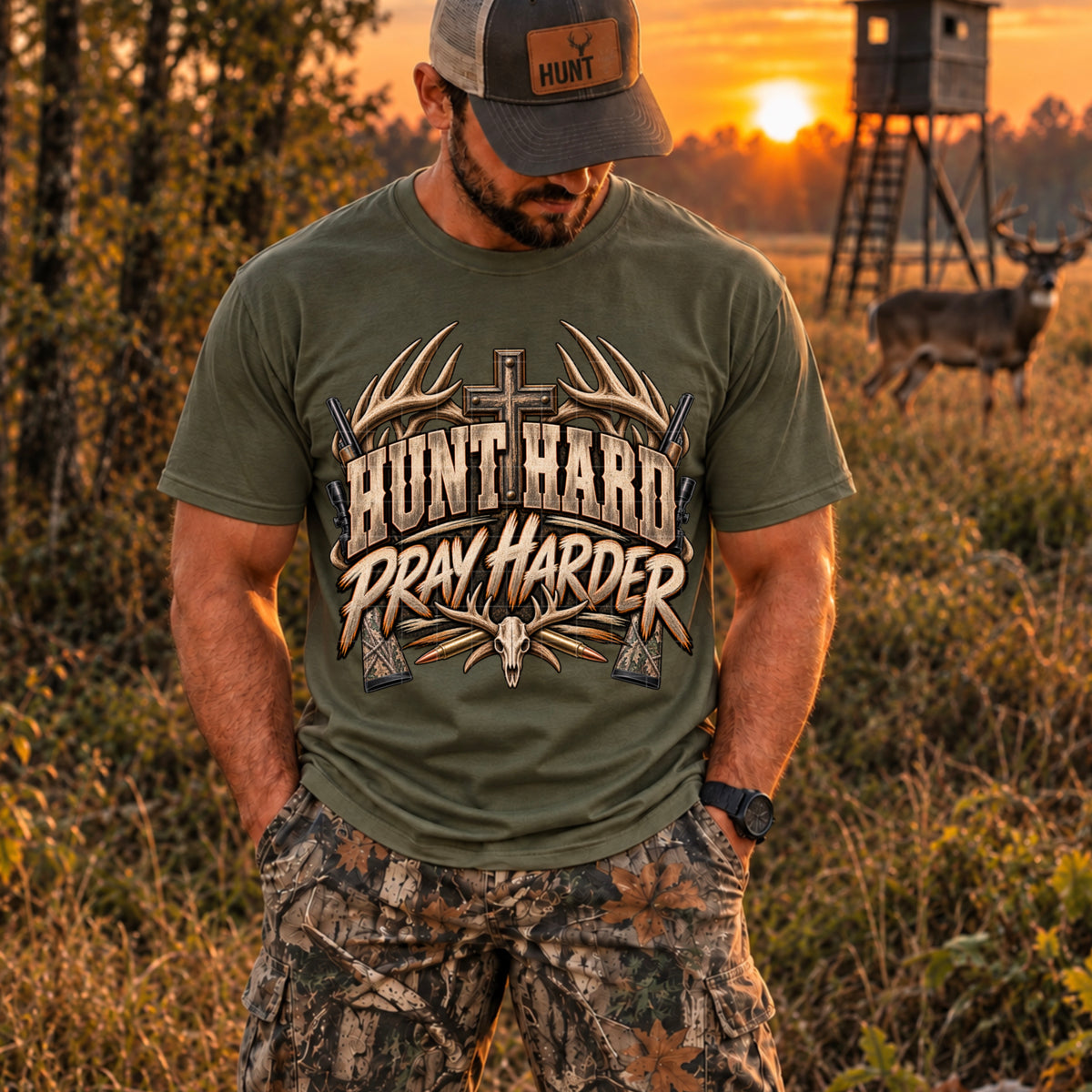 Hunt hard pray harder (SDD) DTF Transfer