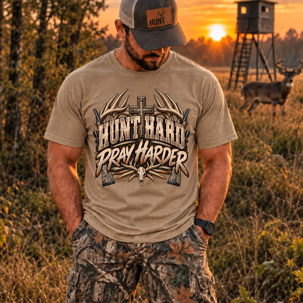 Hunt hard pray harder (SDD) DTF Transfer