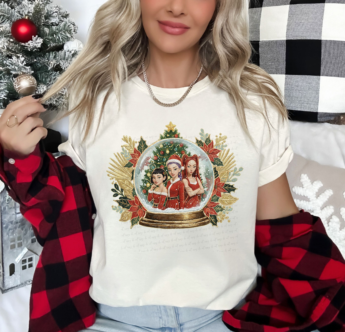 Hunter Girls Snowball Christmas Floral 117592 DTF transfer