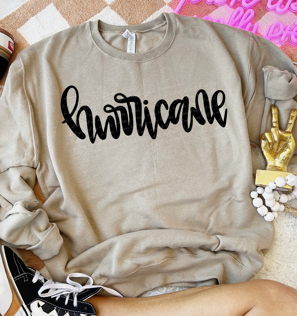 Hurricane Hand Lettered 54075 DTF transfer