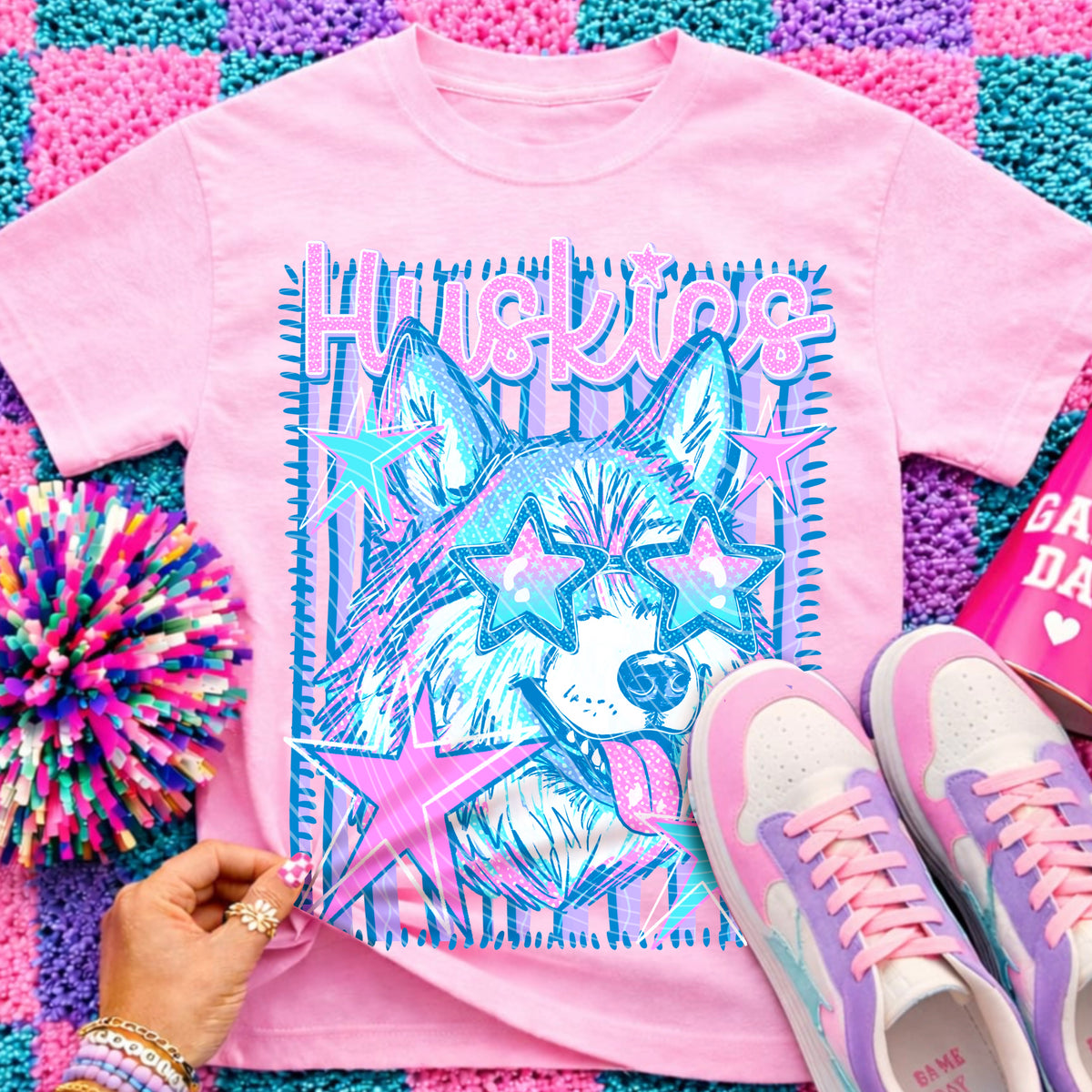 huskies 1 neon stars (agcm)