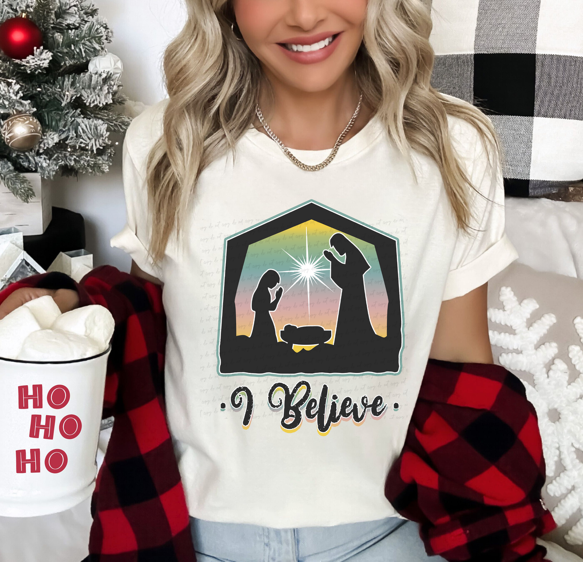 I Believe Manger Jesus King 114675 DTF transfer