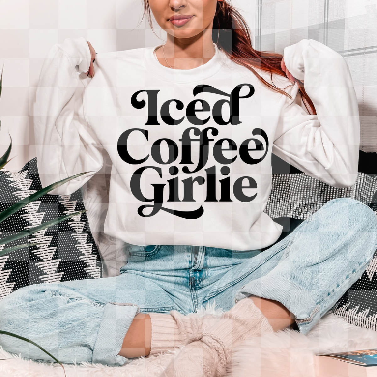 Iced coffee girlie (Lyttle) DTF Transfer