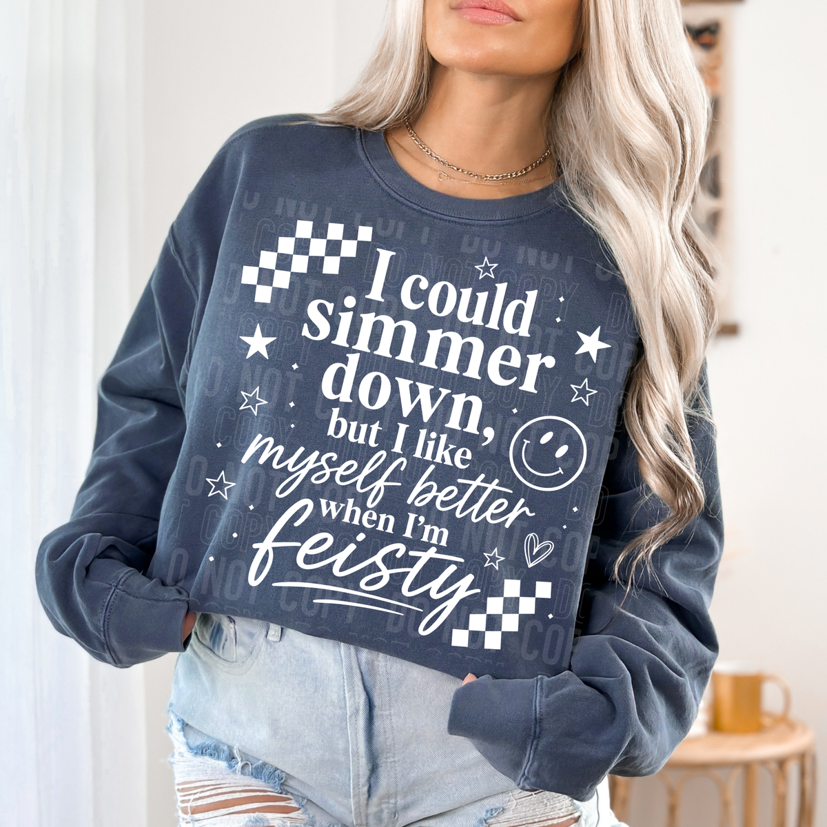 I could simmer down WHITE (SBB) DTF transfer