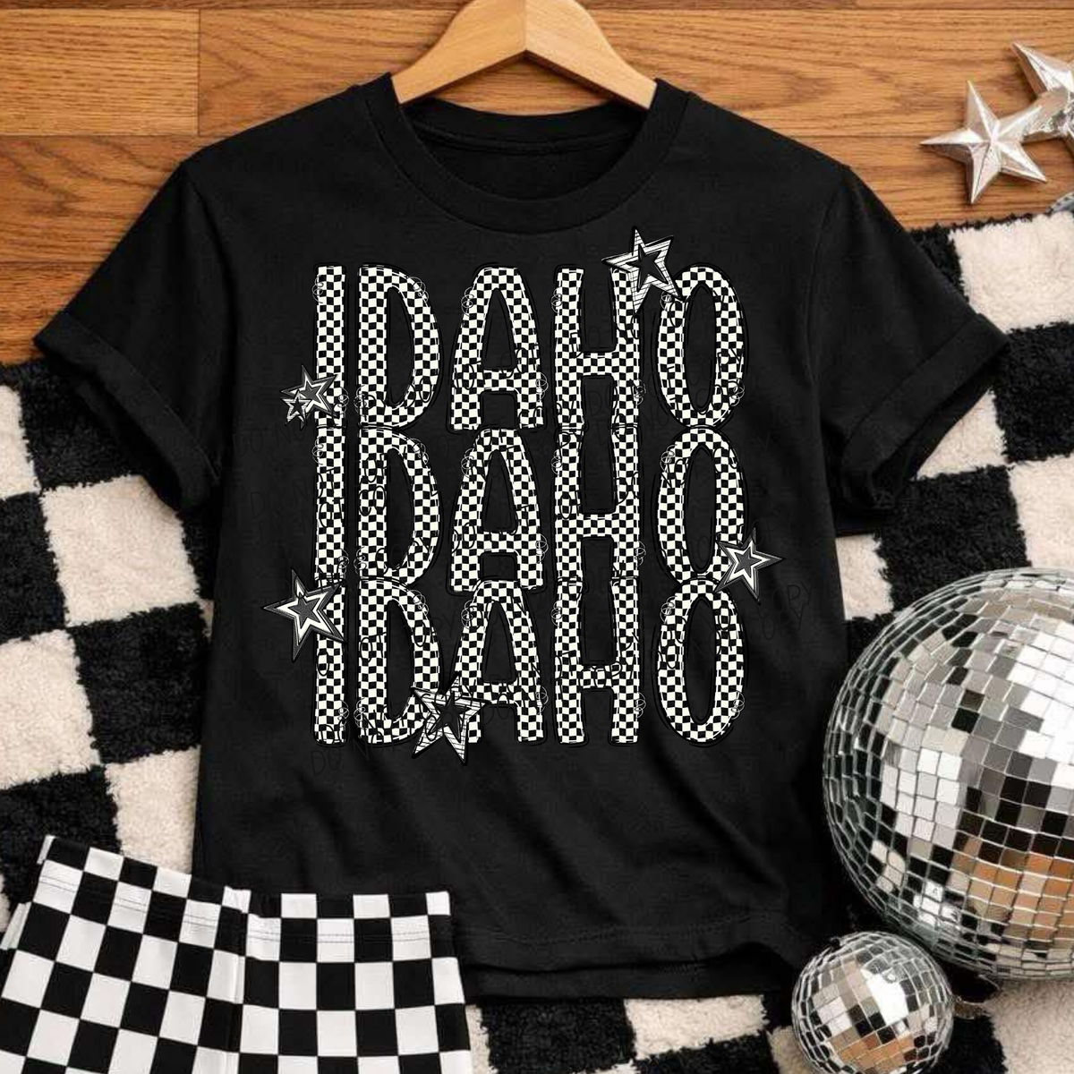 Idaho checker star (City) DTF Transfer