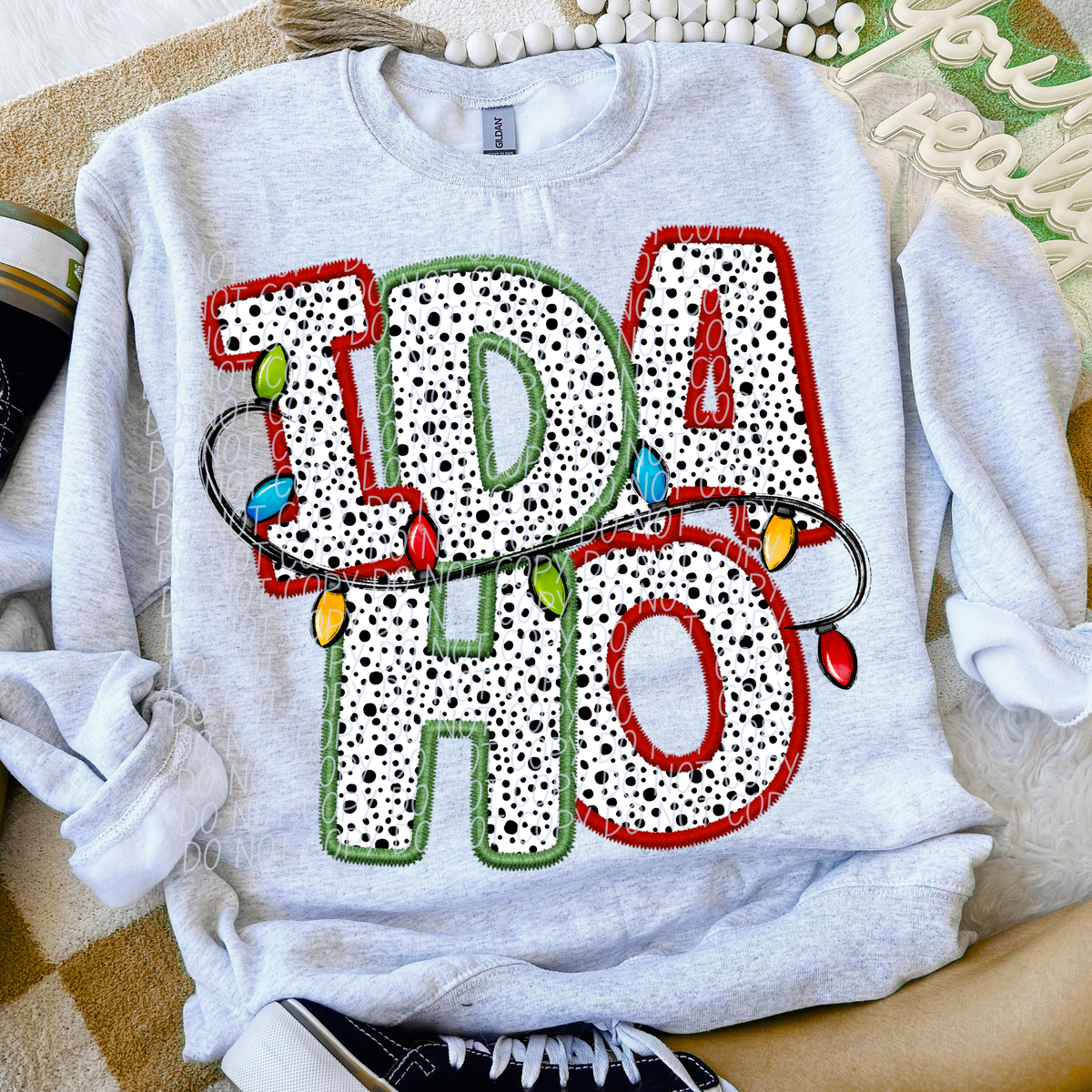 Idaho Christmas Lights (City) DTF Transfer