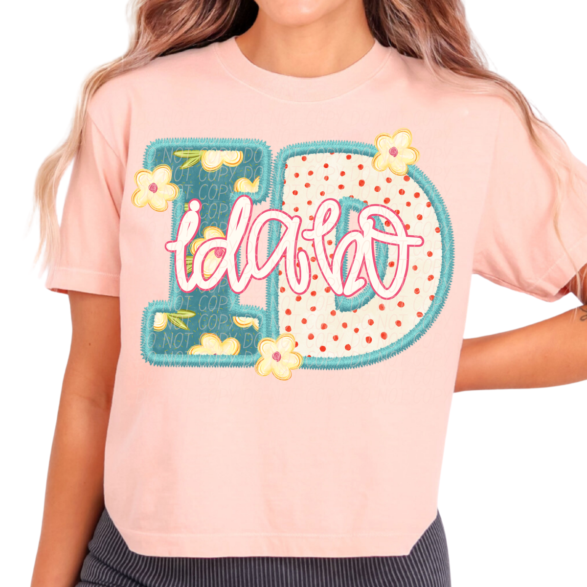Idaho retro floral (City) DTF Transfer