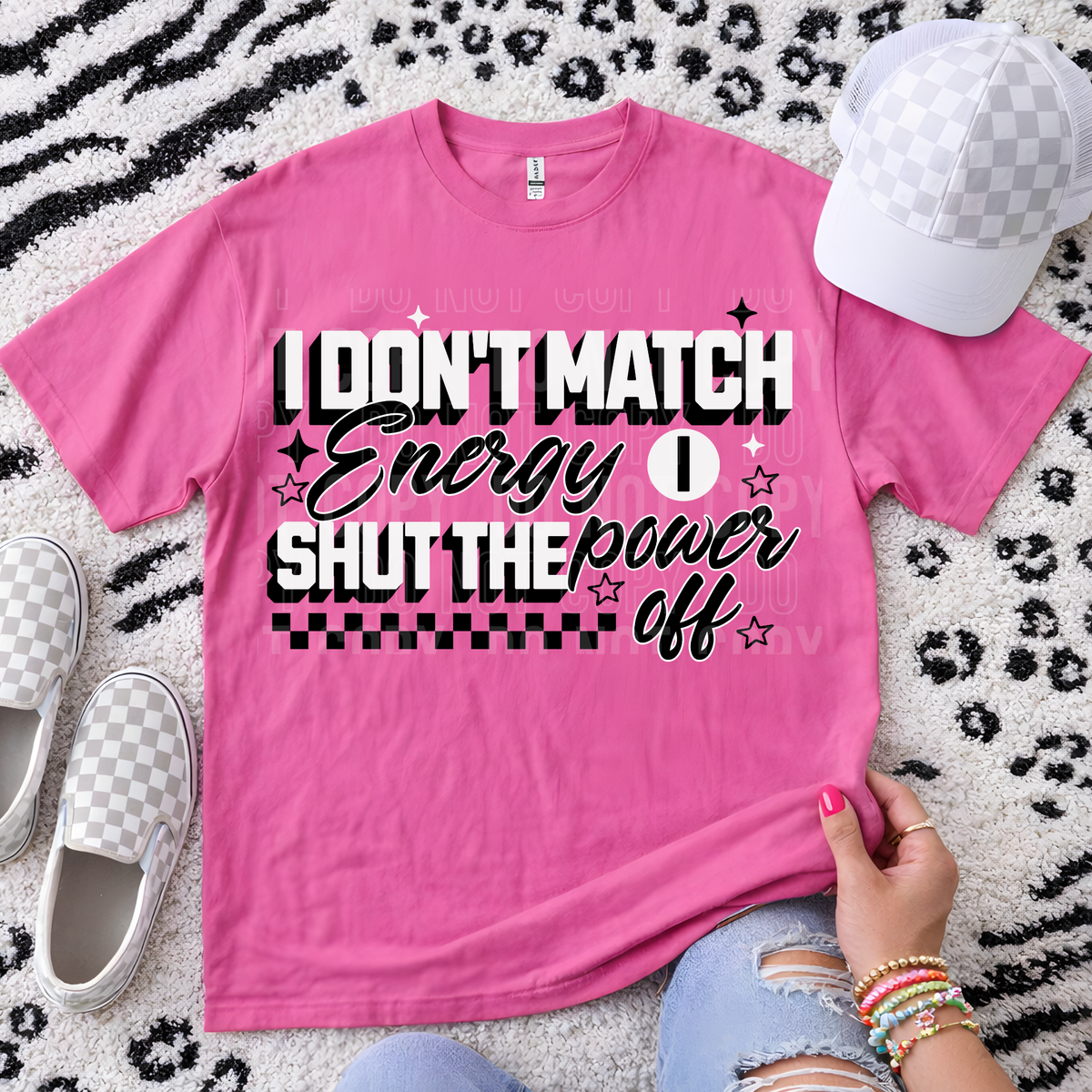 I don't match energy I shut the power off (SBB) DTF Transfer