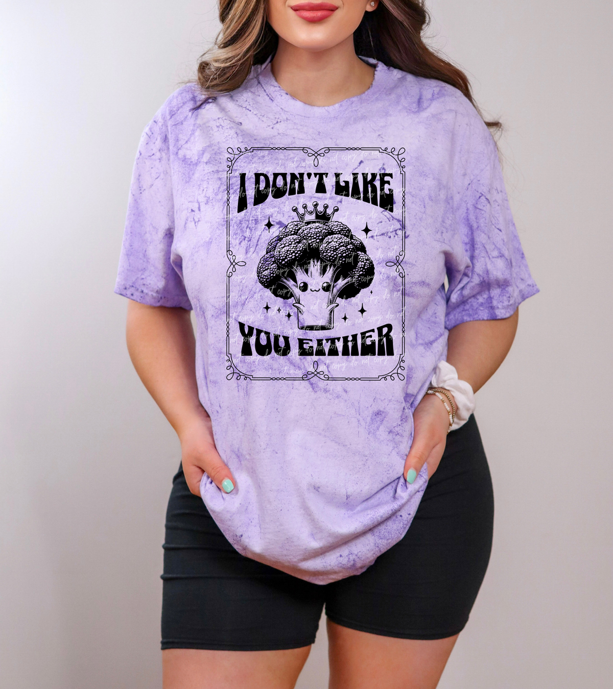 I Don't Like You Either Broccoli 42041 DTF transfer