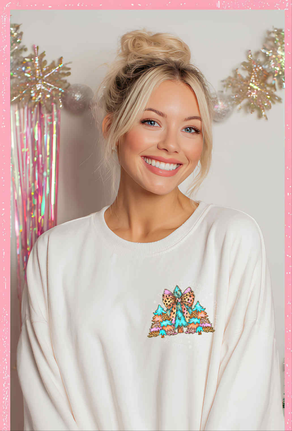 Colorful tree trio  DTF transfer