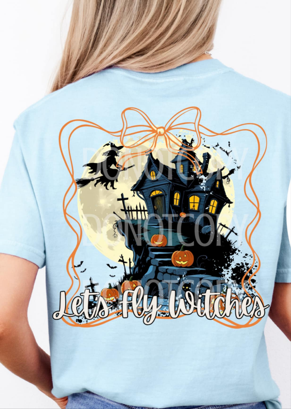 Let's fly witches CSG DTF transfer