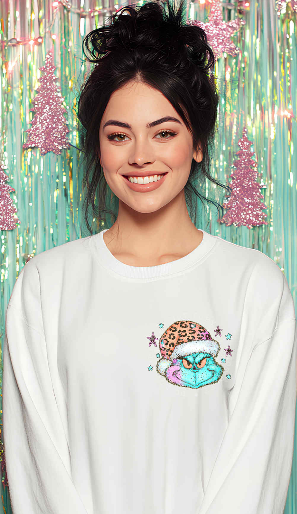 Colorful gmas leopard hat DTF transfer