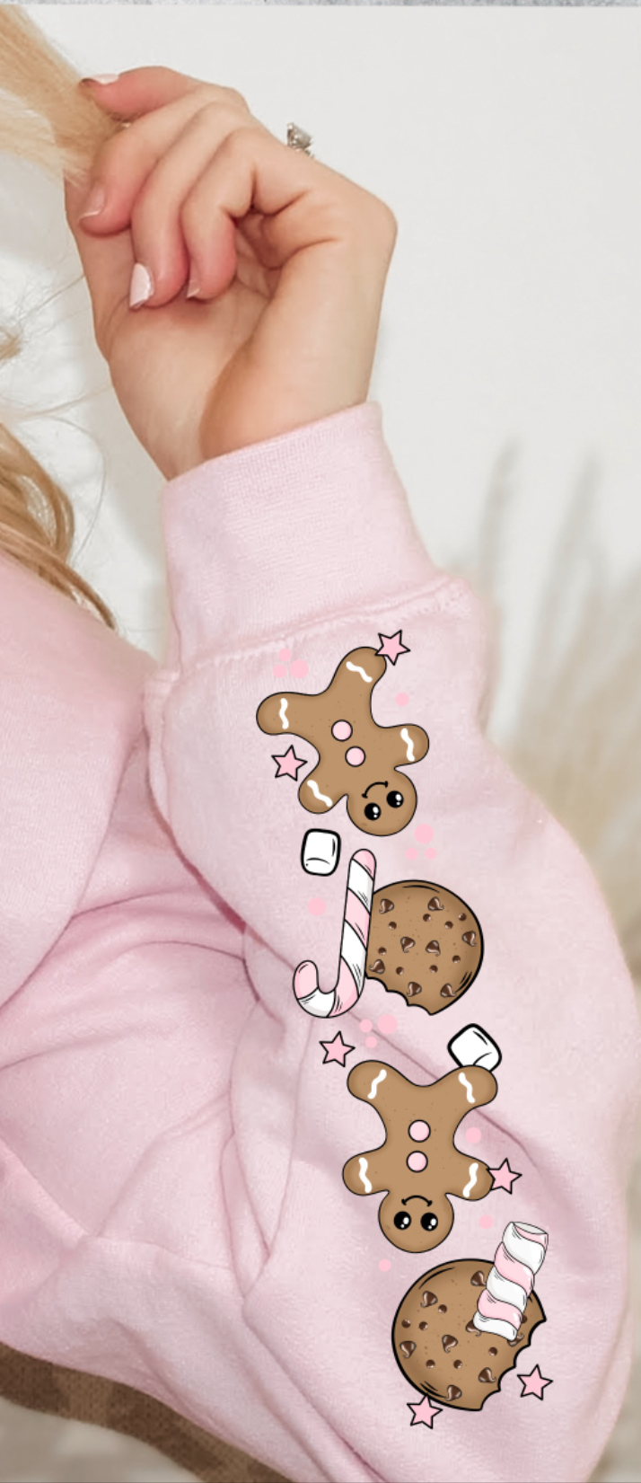 Ginger bread sleeve CSC DTF transfers
