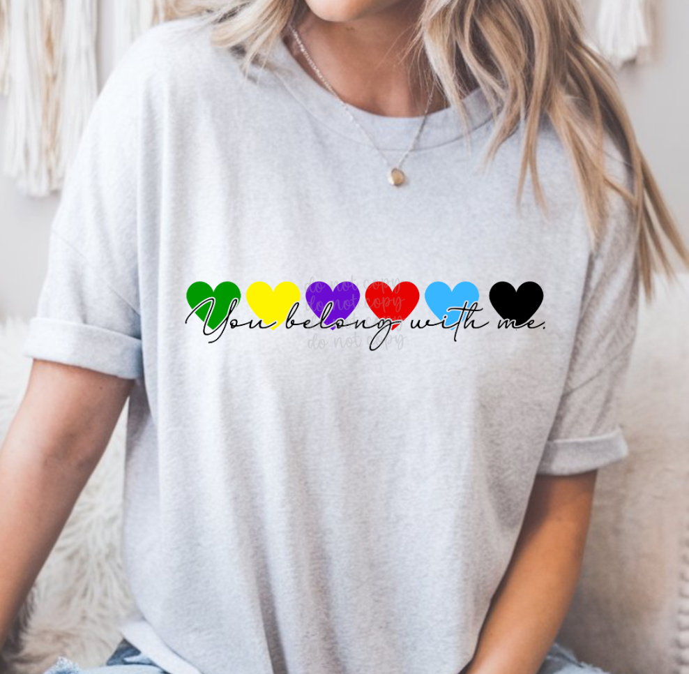 You belong with me (Parker) DTF transfer