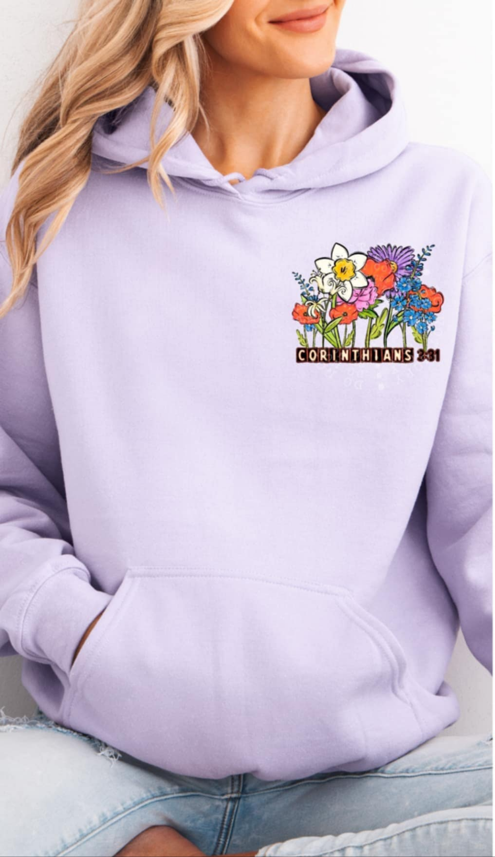 Corinthians 3:31 florals DTF transfer