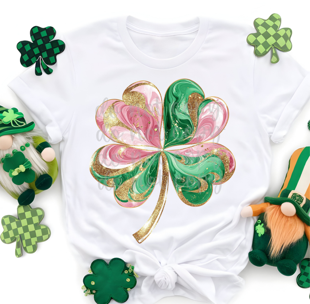 Swirl shamrock (Parker)  DTF Transfer