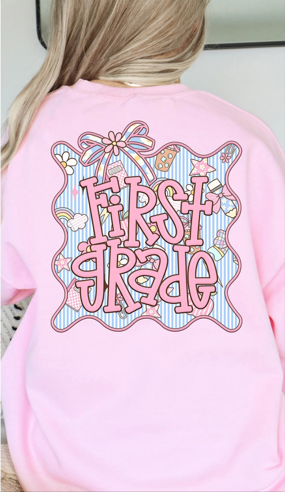 First grade frame (S&G) DTF transfer