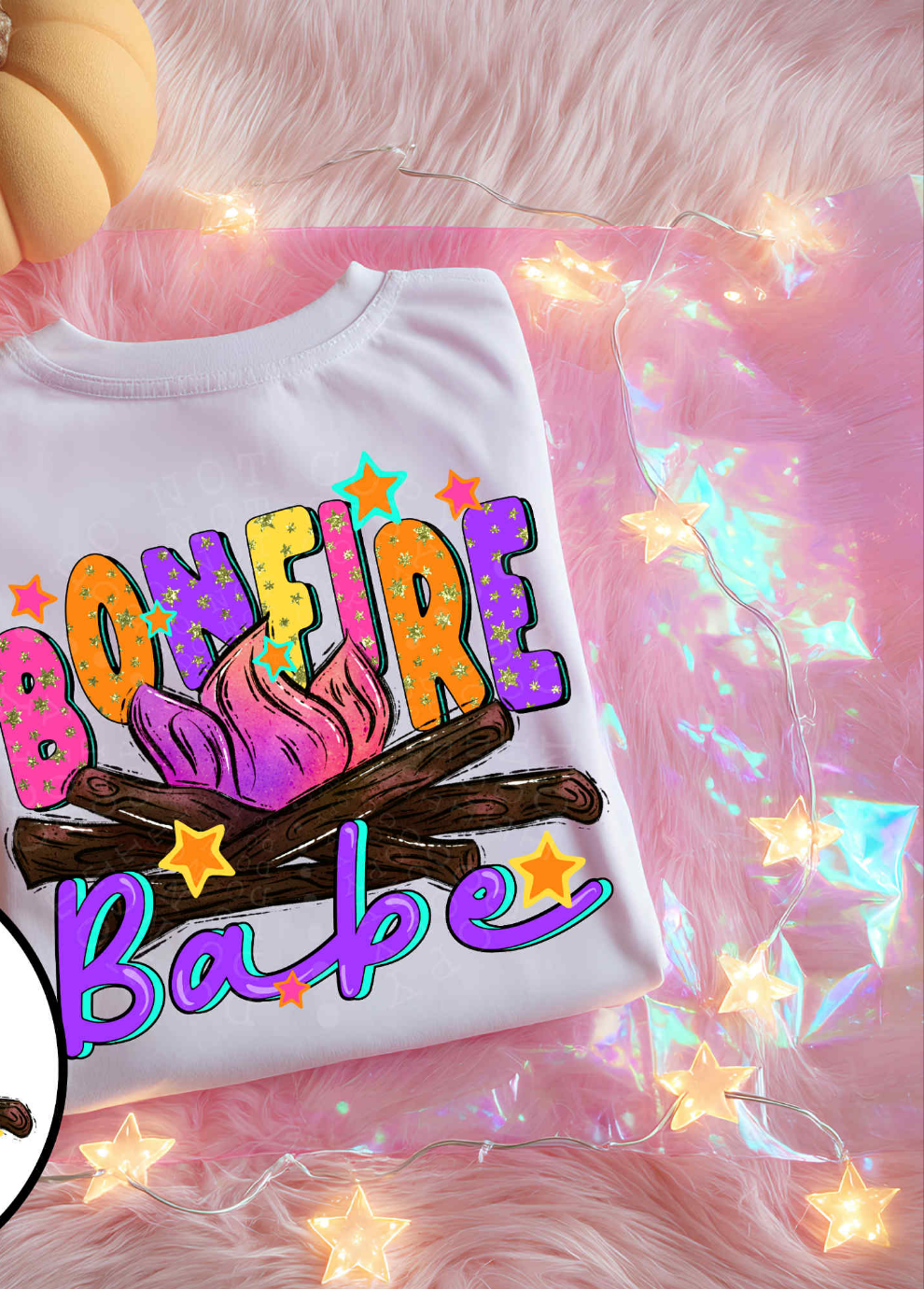 Bonfire babe C's  DTF transfer