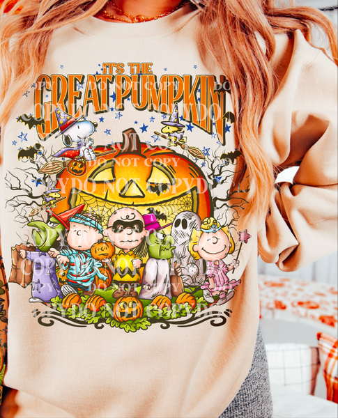 It's the great pumpkin AG DTF transfer