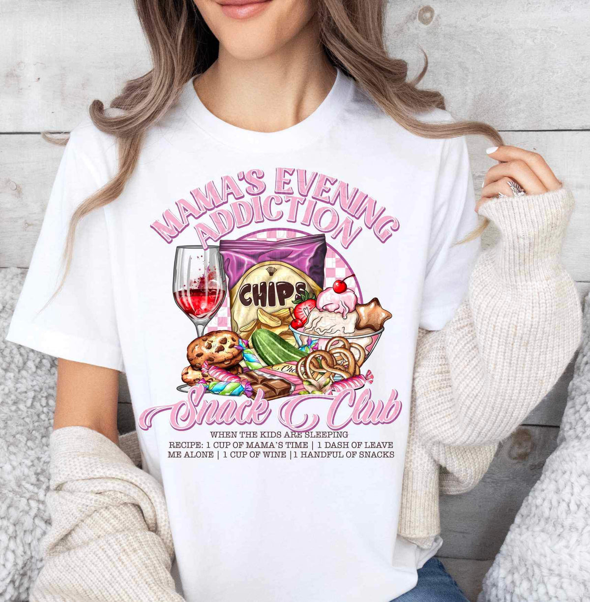 Mamas evening addiction snack club 20788 DTF transfer
